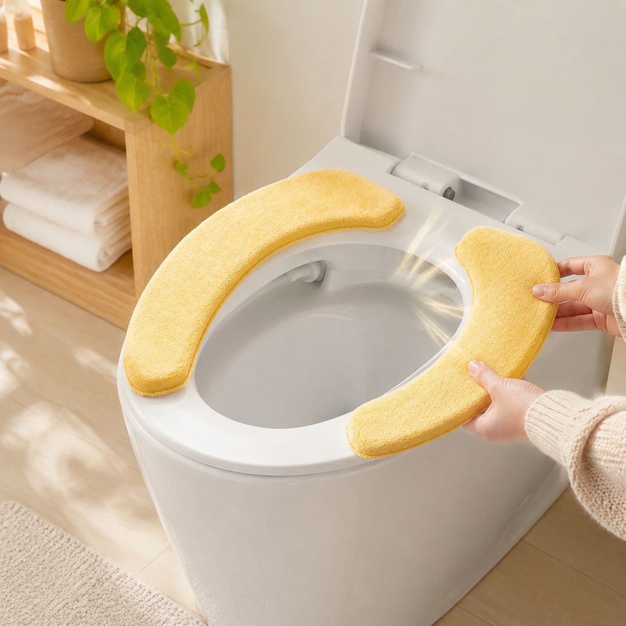 オールシーズン粘着防水ぬいぐるみ便座カバー