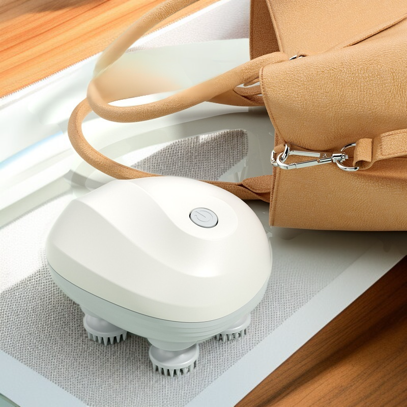 Mini masseur de tête intelligent électrique, masseur étanche, physiothérapie, pétrissage, artefact d