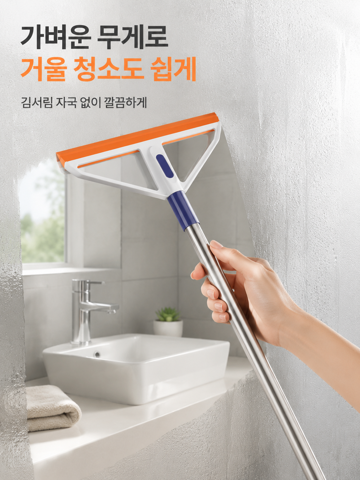 욕실 마법 실리콘 빗자루