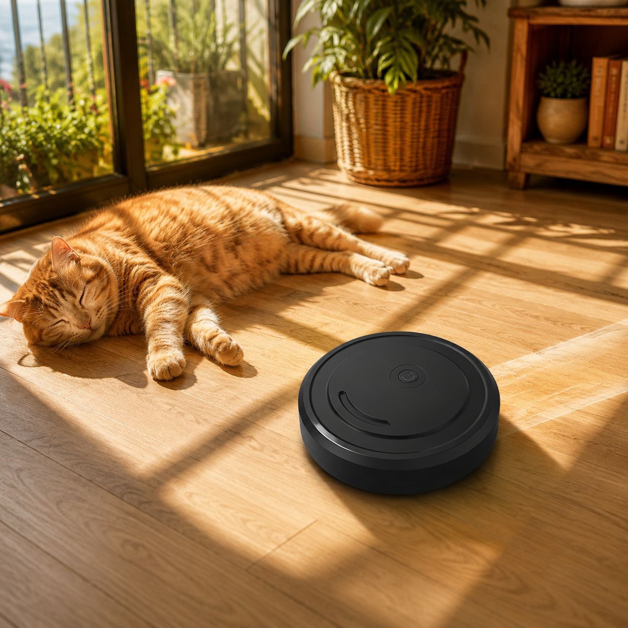 Automatic Mopping and Vacuum Sweeping Robot