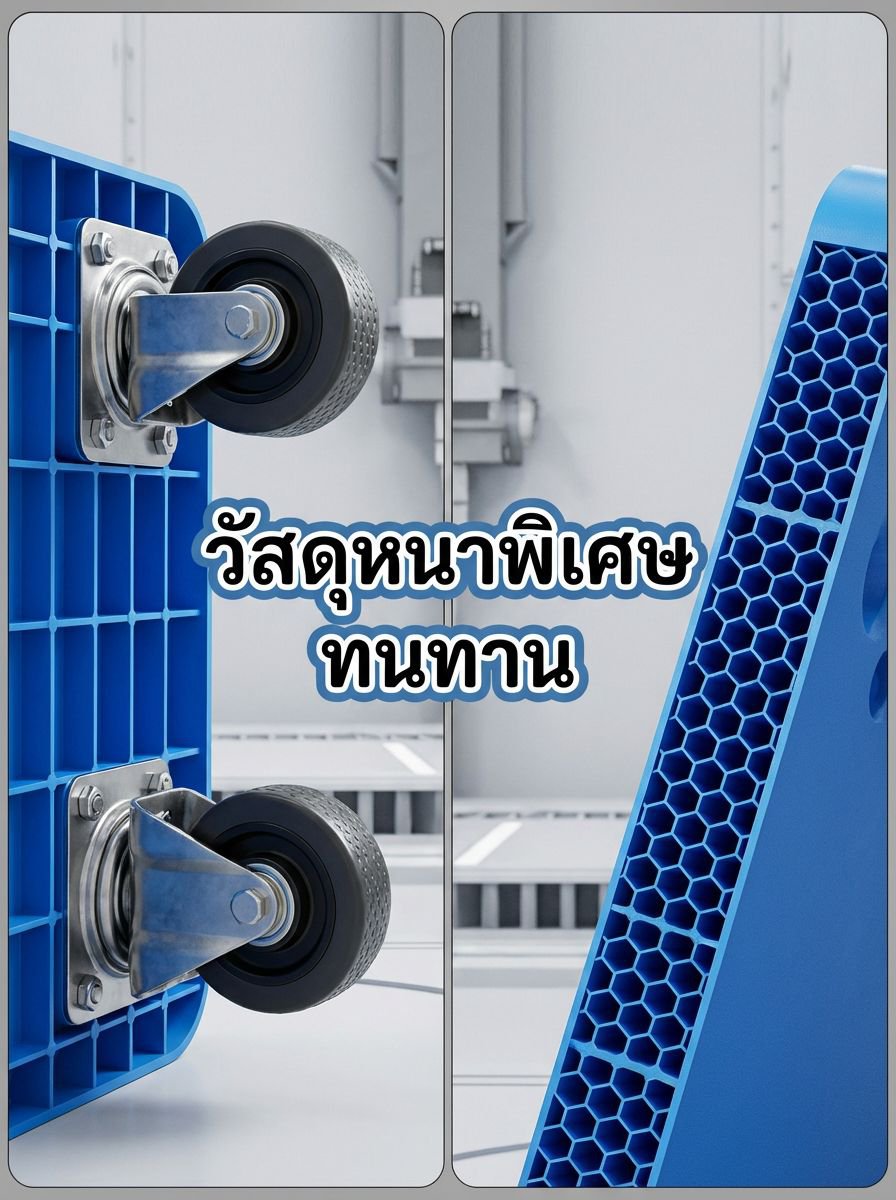 รถเข็นขนของล้อเงียบ ใช้งานไม่รบกวนผู้อื่น