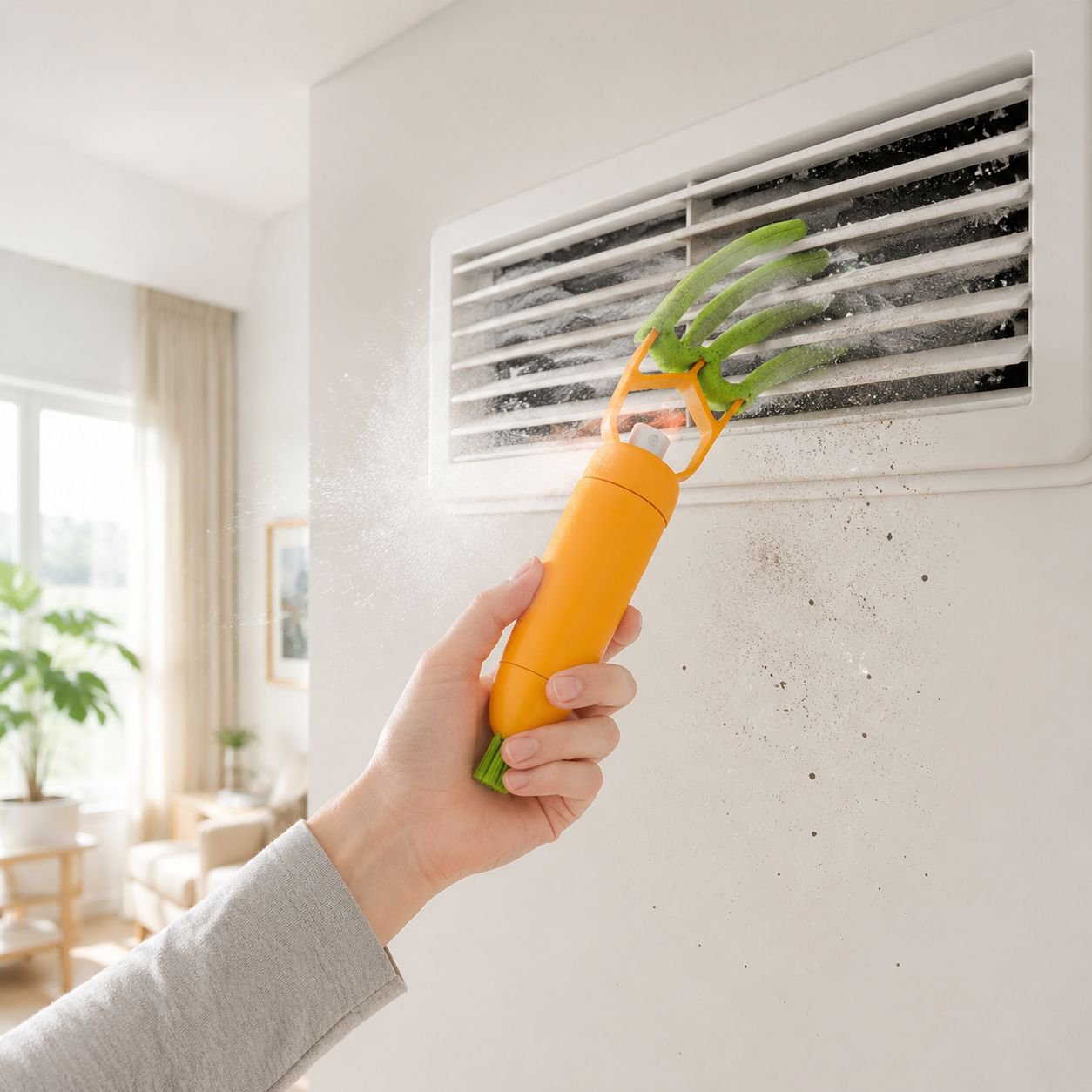 Multi-Functional Air Conditioner Vent Cleaning Brush, Washable