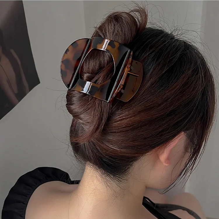 Pinza para el pelo rectangular