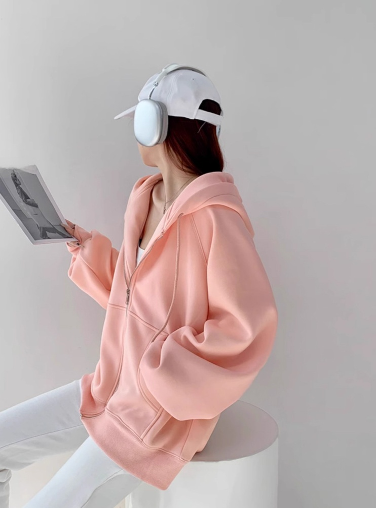 新作レディースフードジャケットのディテール