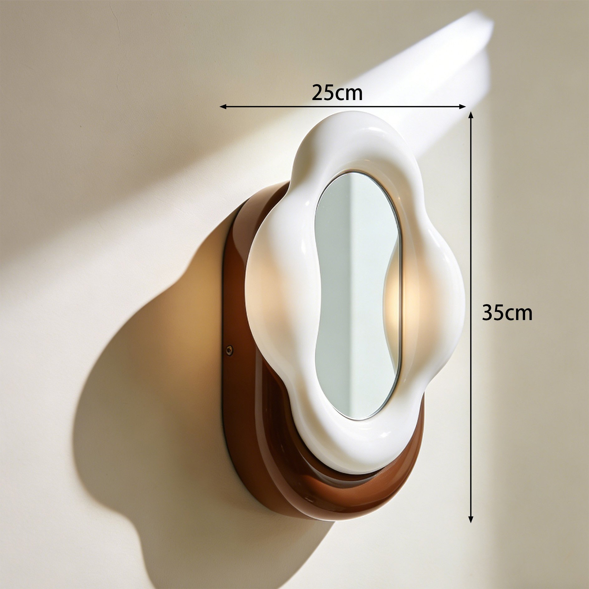 세련된 디자인의 벽 조명 디테일