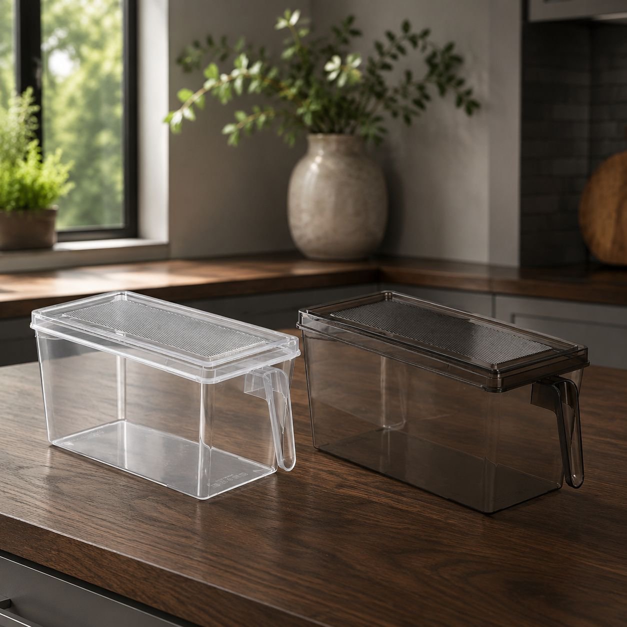 Versatile 5L fridge box for dairy and snacks