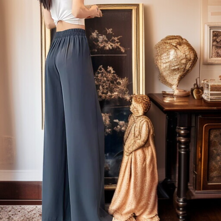 캐주얼 정장 와이드 팬츠 전신컷