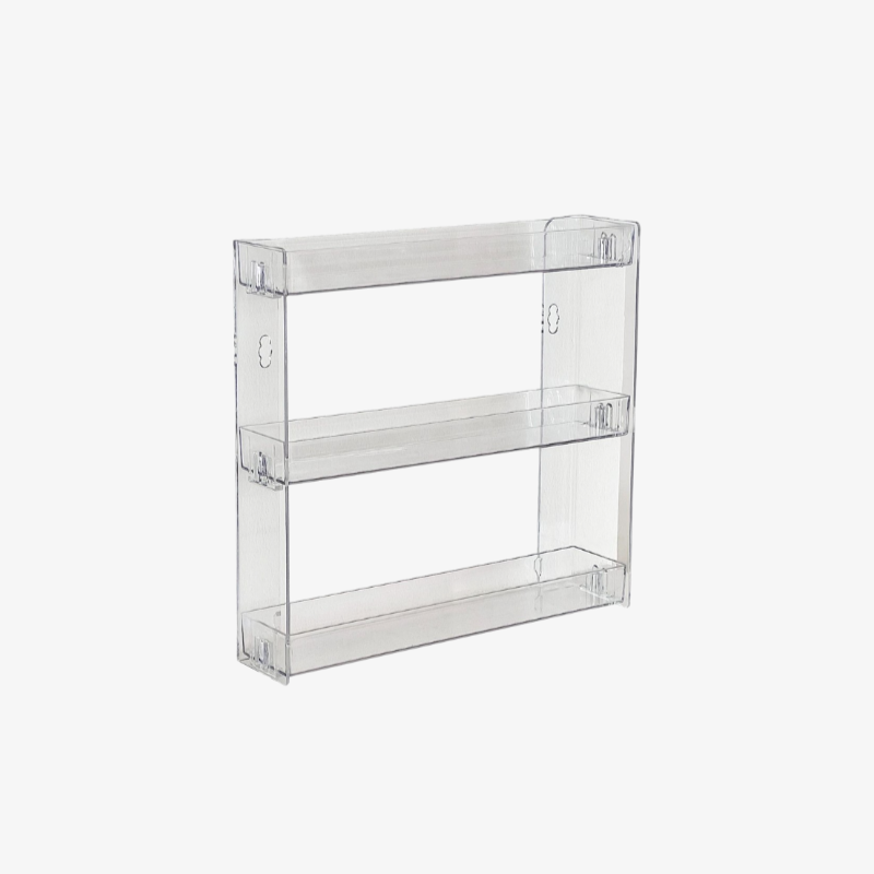 厚手アクリルの耐久性が高い収納棚