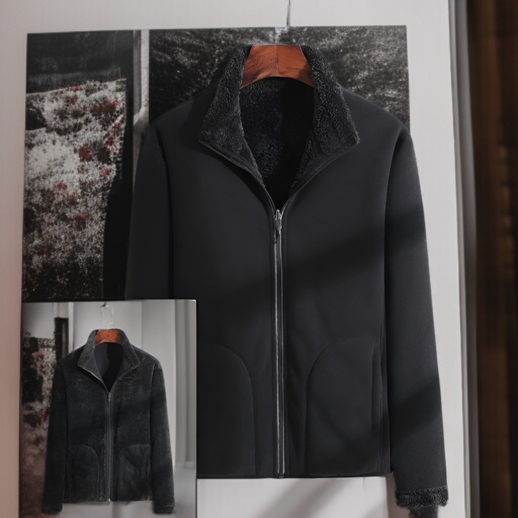 厚手カーディガンで快適な秋冬ファッション