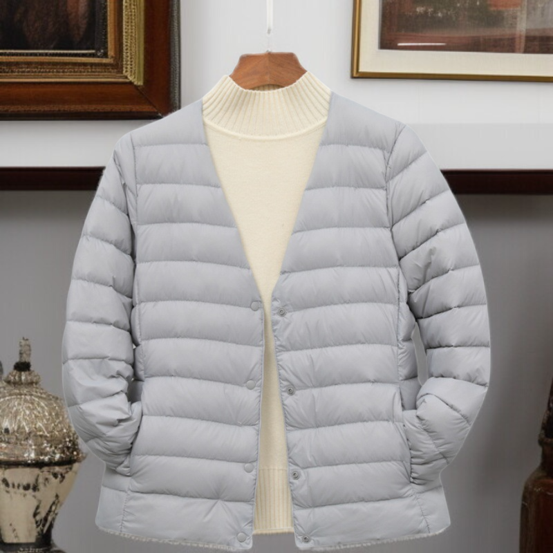 ウエストコートタイプ大きいサイズダウンジャケット