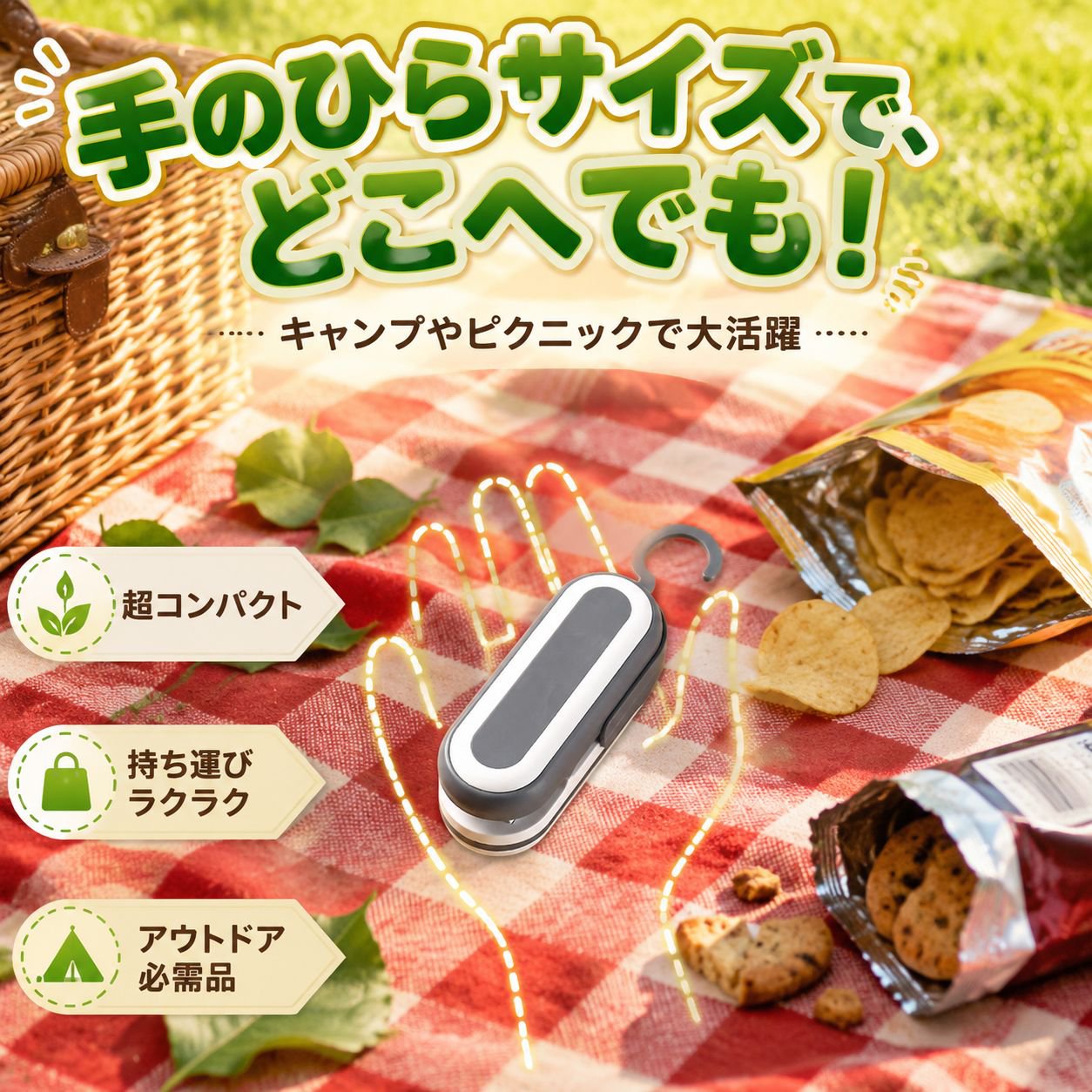 小型カッター付きミニシーラー
