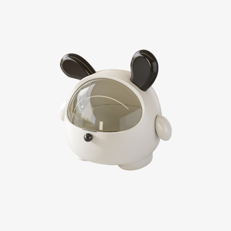 蓋付きで臭い漏れ防止のゴミ箱