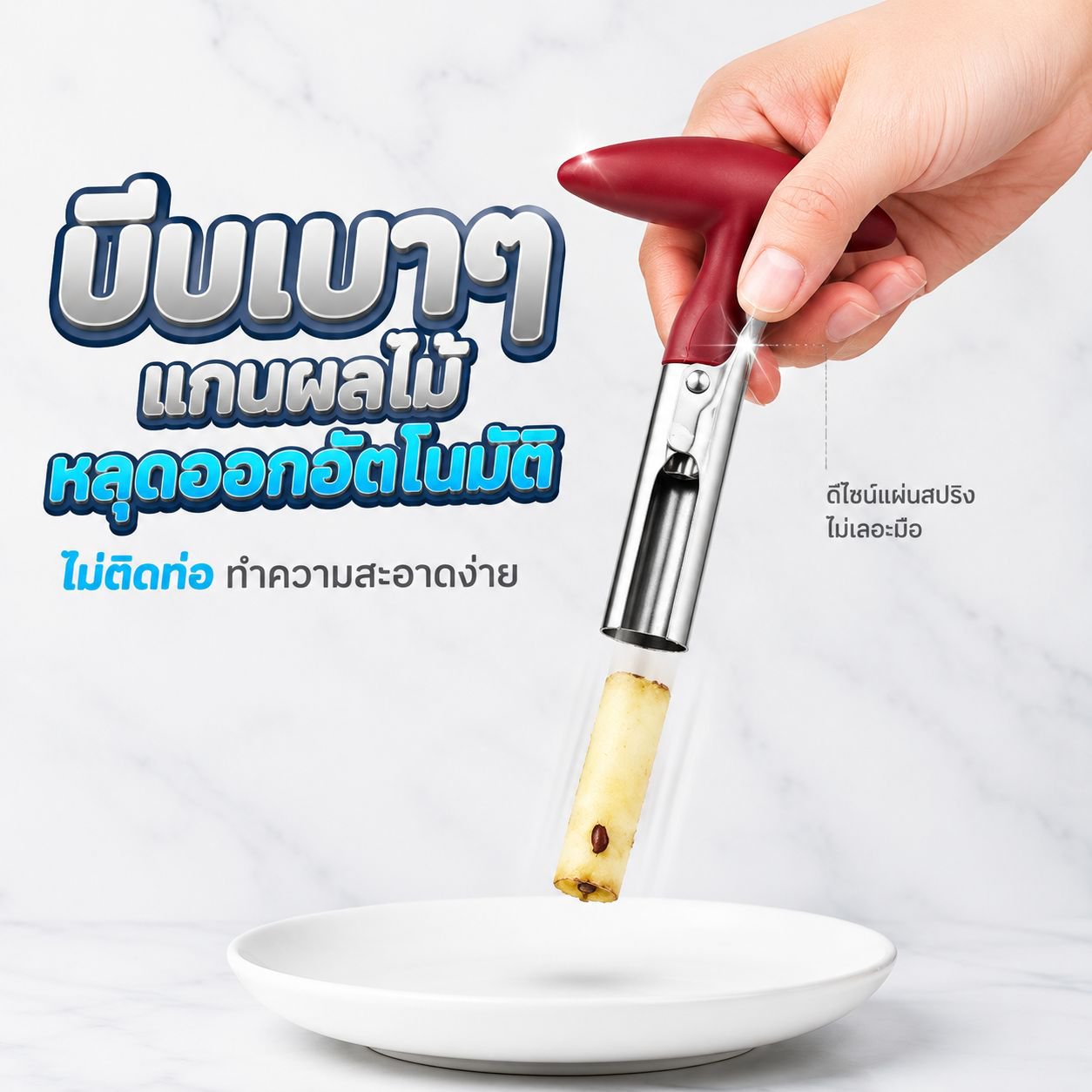 เครื่องมือคว้านผลไม้ดีไซน์ใหม่ ที่เอาไส้แอปเปิ้ลสแตนเลส