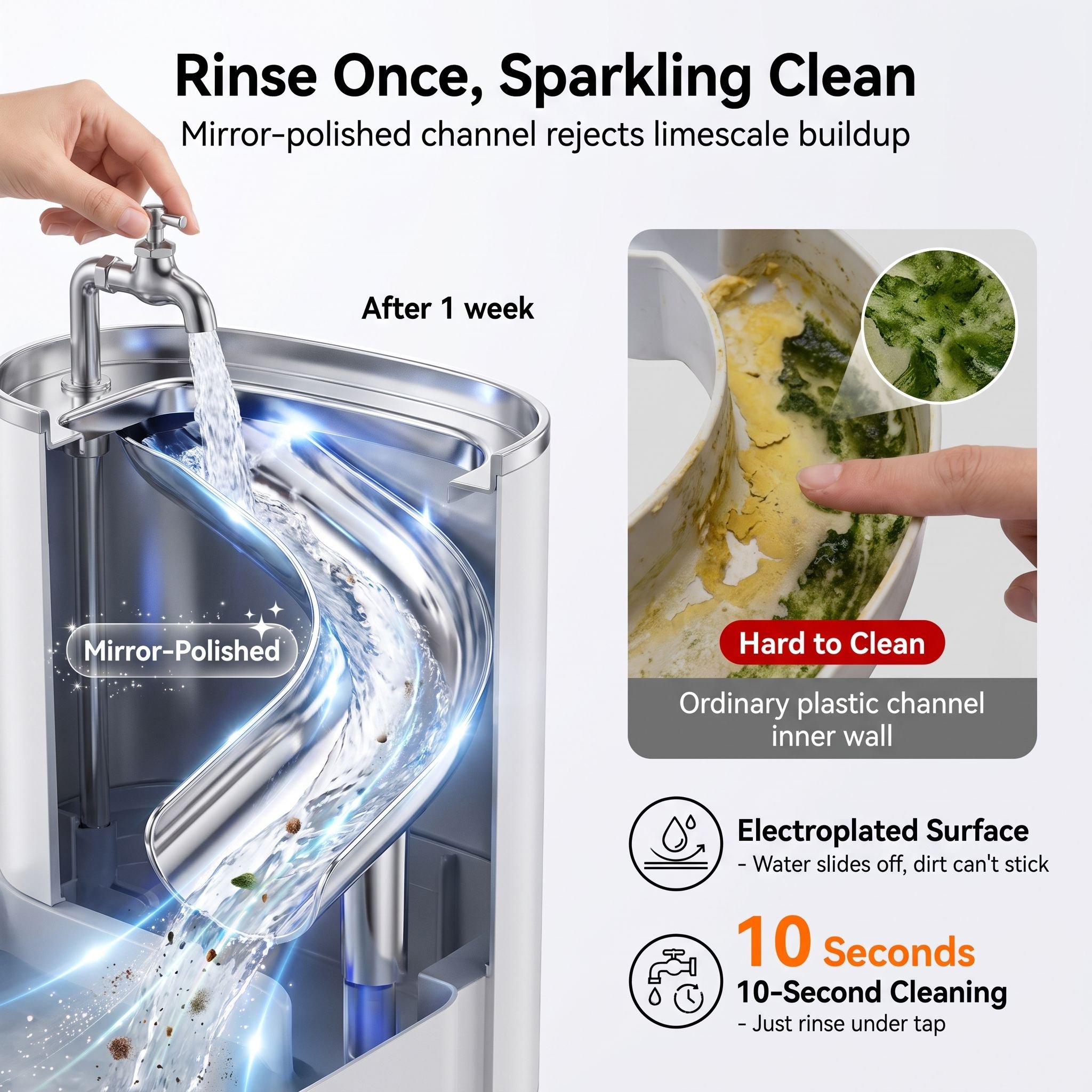 Automatic Food and Water Dispenser for Cats and Dogs with Large Bowl