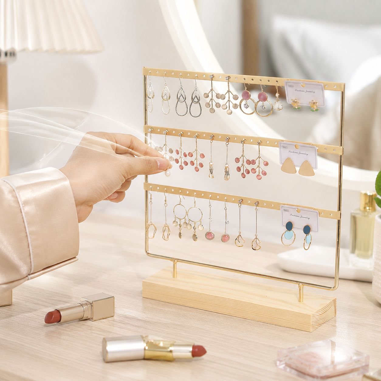 Home Earring Organizer Hanging Display Stand