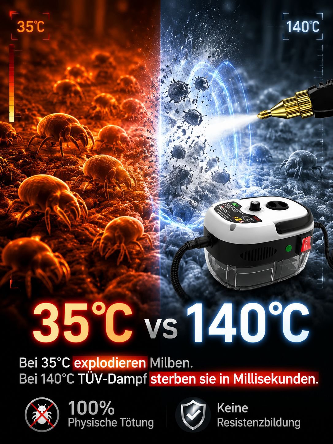 Hochtemperatur-Hochdruck-Dampfreinigungsgerät