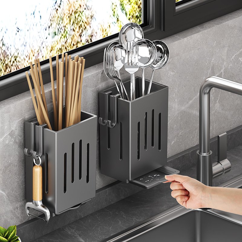 Kitchen wall-mounted chopstick holder