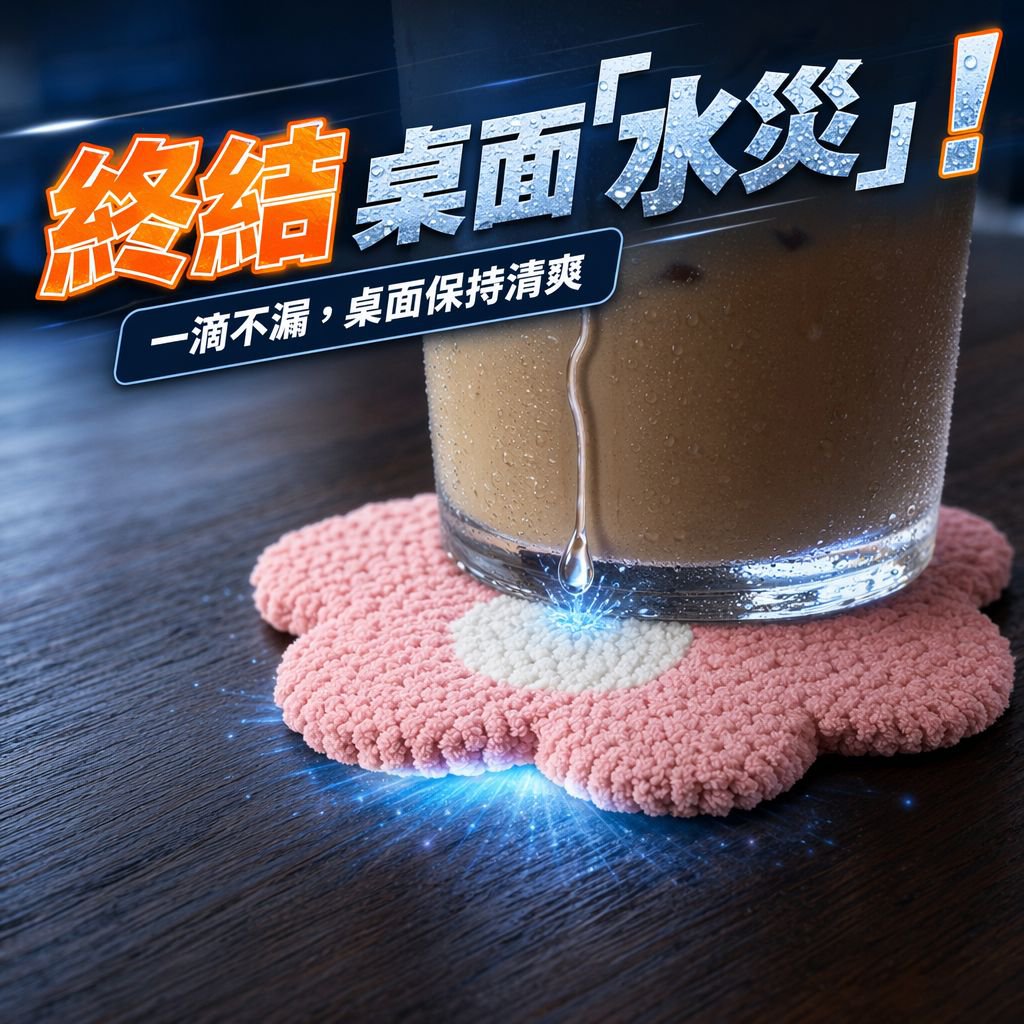 刺繡隔熱杯墊材料包，家用手工刺繡套裝