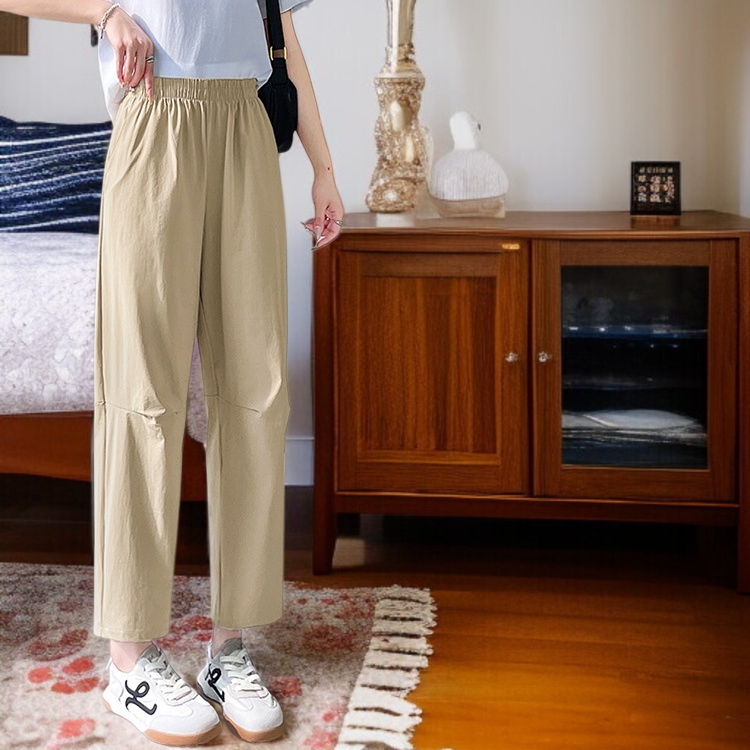 여성 8부 아이스 트레이닝 바지 자수 디테일 사진