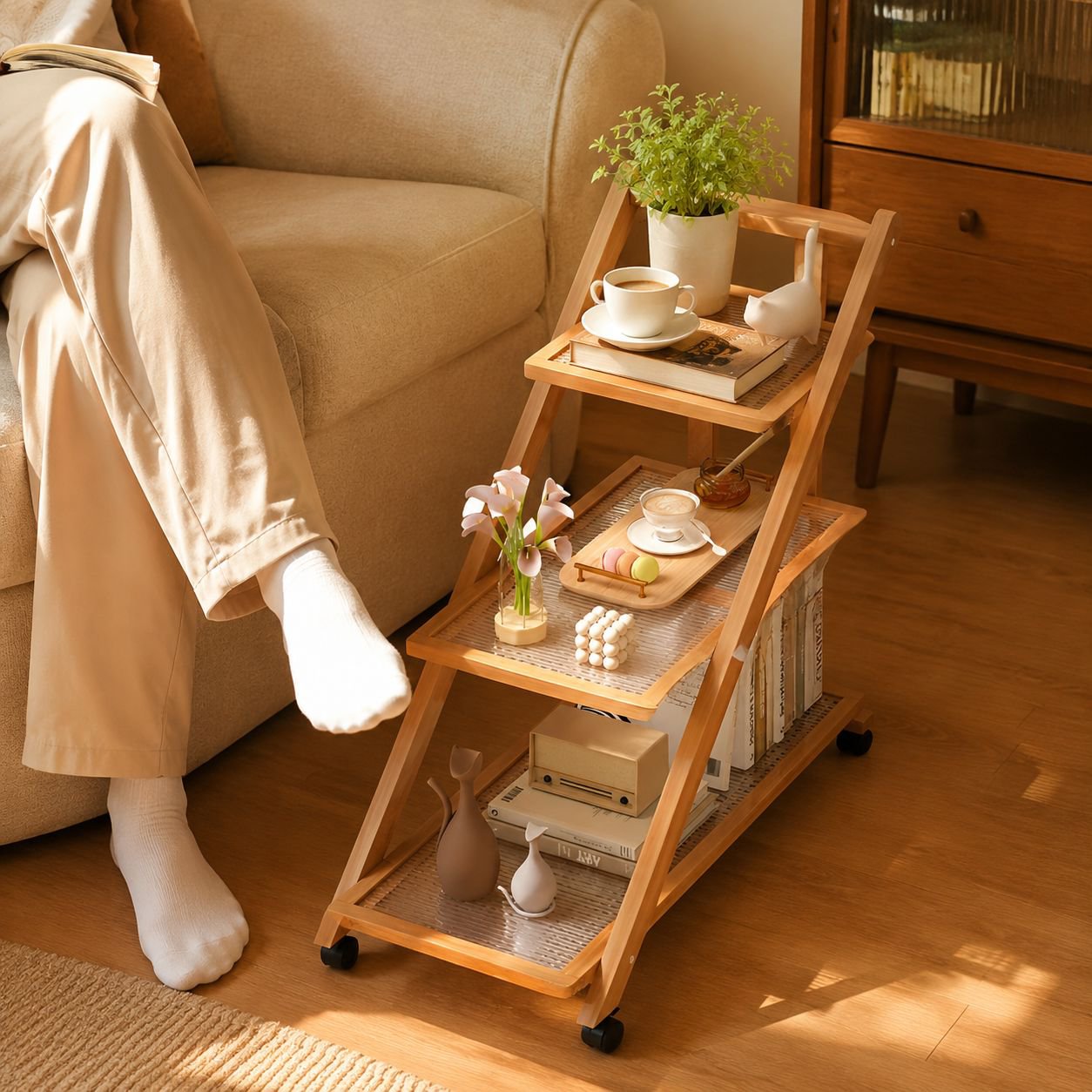 Modern Simple Movable Side Table Bedside Table Sofa End Table Small Corner Table