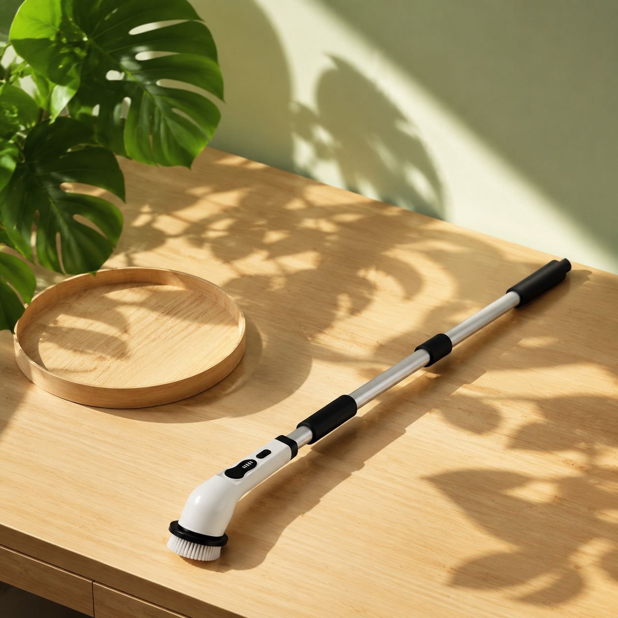 Easy-to-use household cleaning brush with fast charging