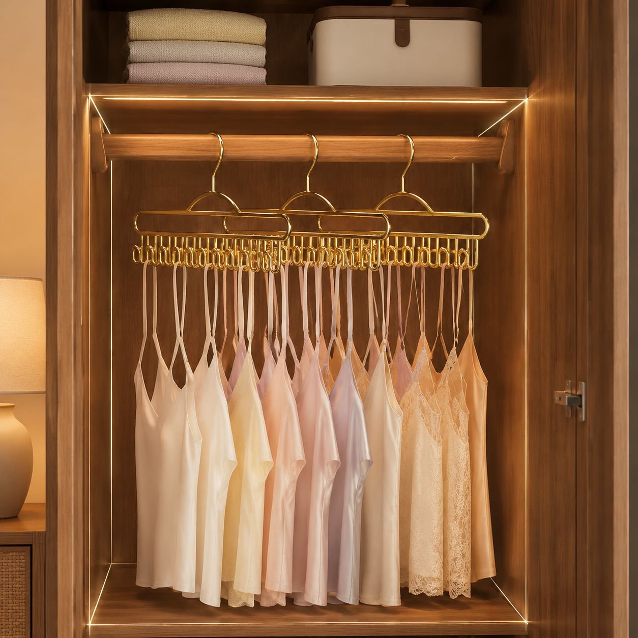 Multifunctional hanger with wave design