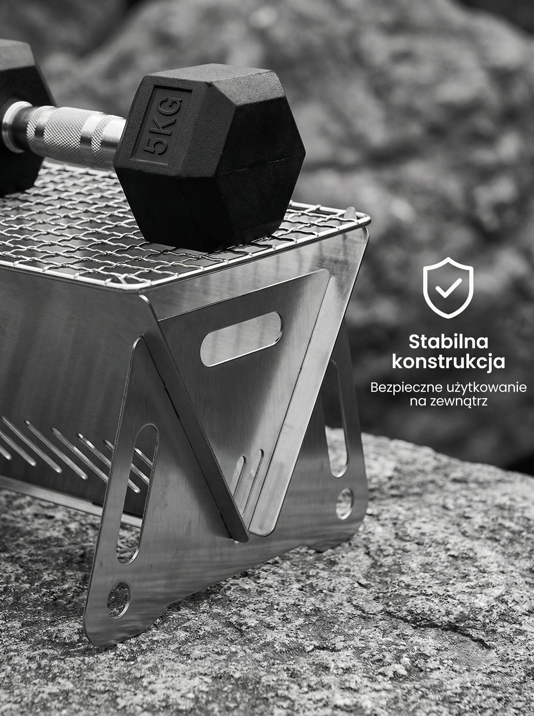 Łatwy montaż składanego grilla ogrodowego