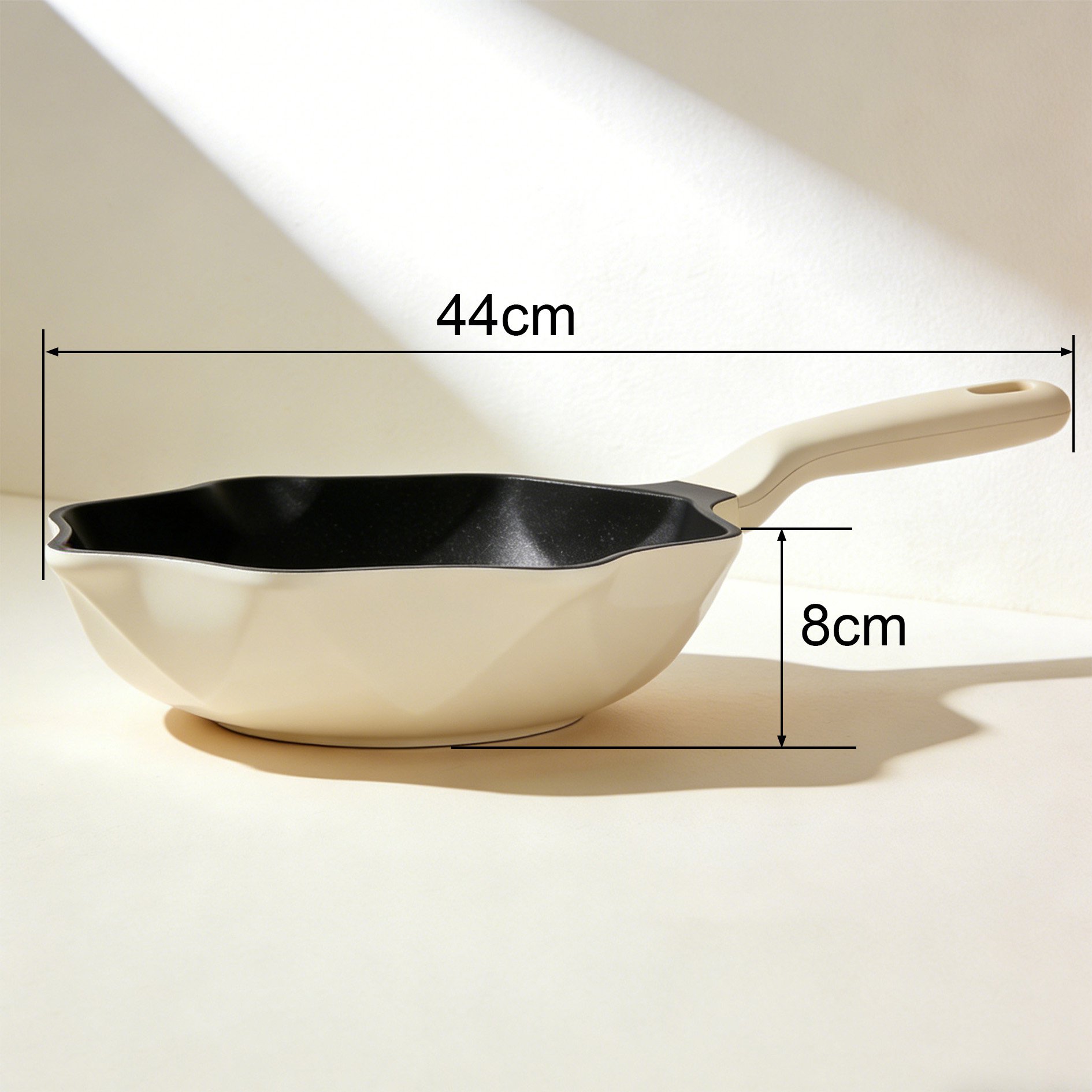 Nonstick surface of thickened iron wok
