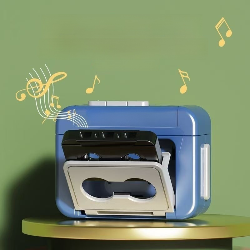 ミニレトロ録音機ポータブルスピーカーキーホルダー