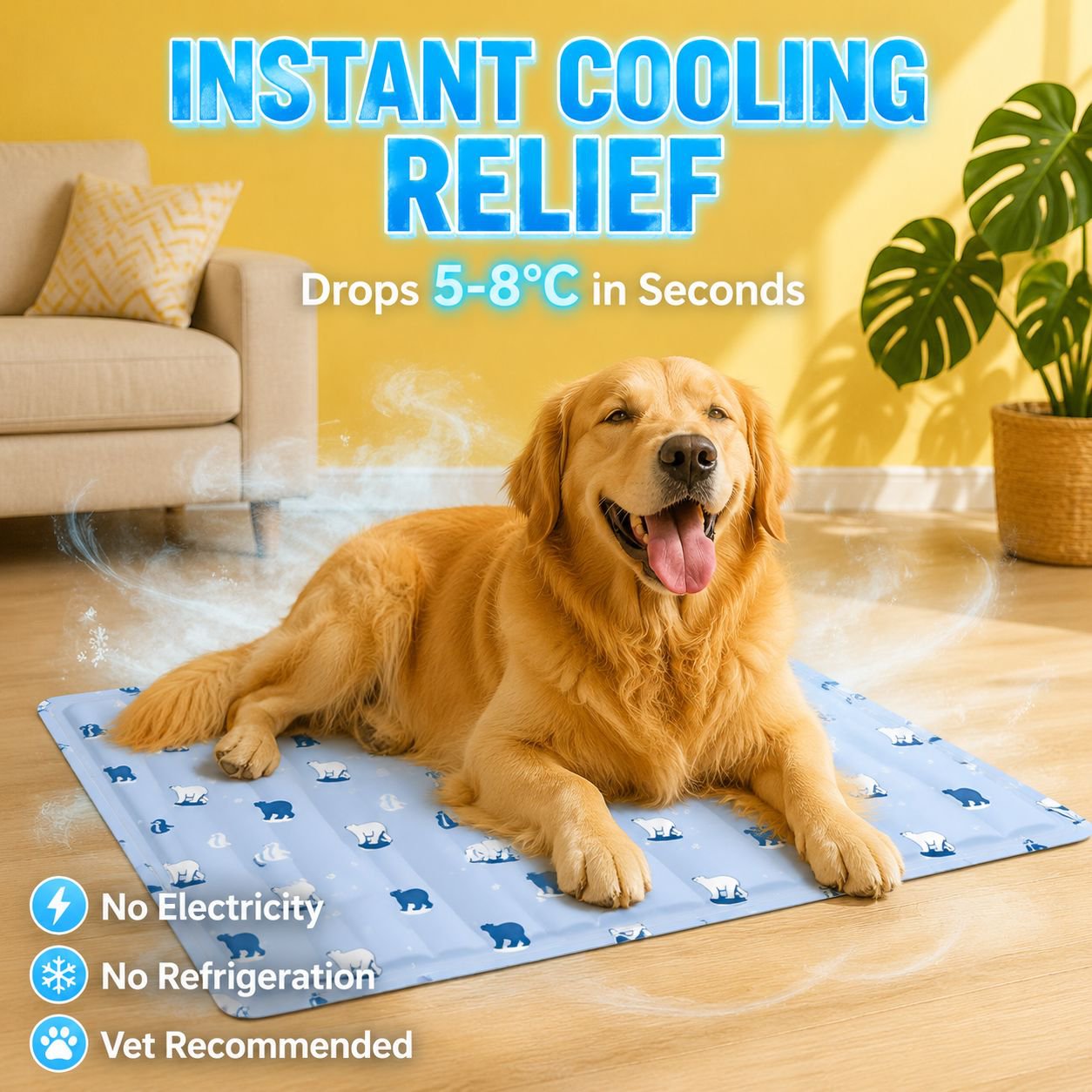 Summer Pet Cooling Mat for Cats and Dogs