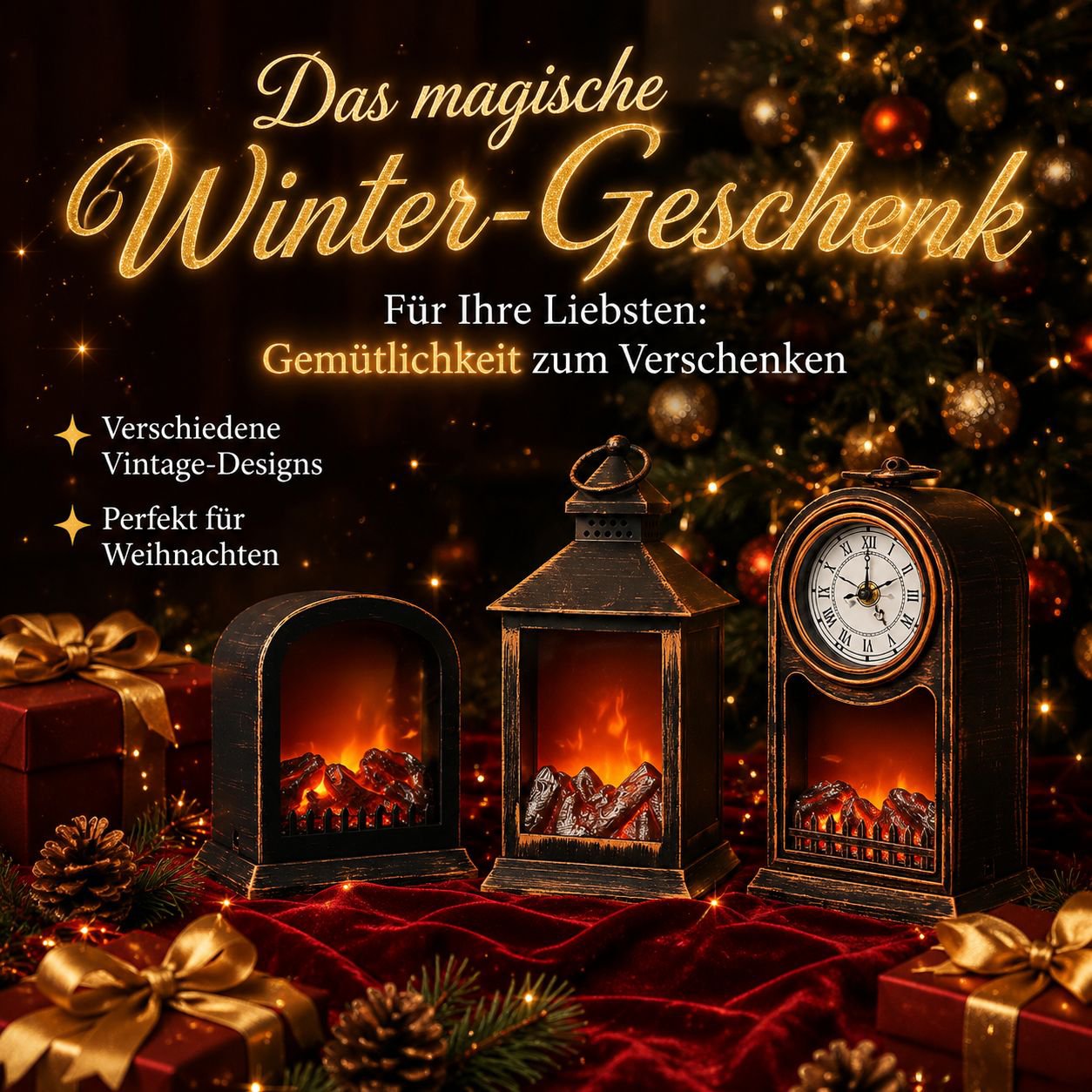 Kamin-Stimmungslicht Camping Wohnkultur Geburtstags- und Geschäftsgeschenk