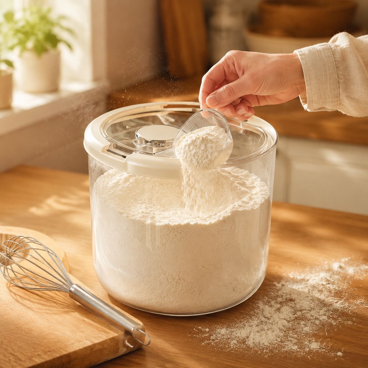 Moisture-proof container keeping rice fresh