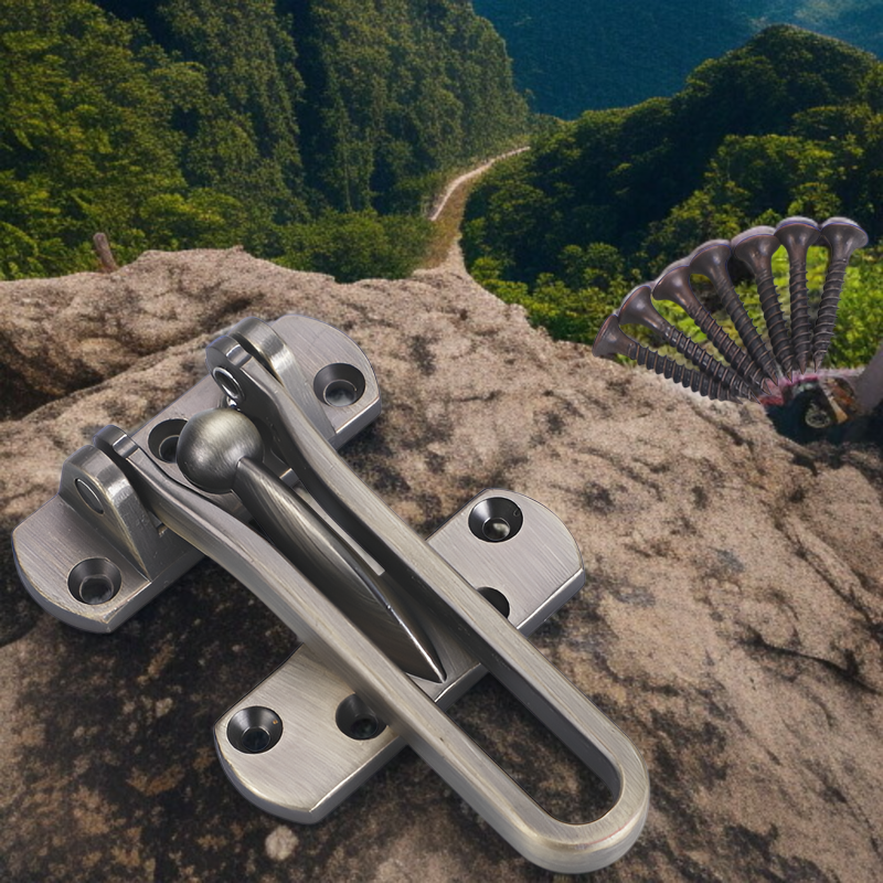 木製ドアに取り付けた防盗插销锁