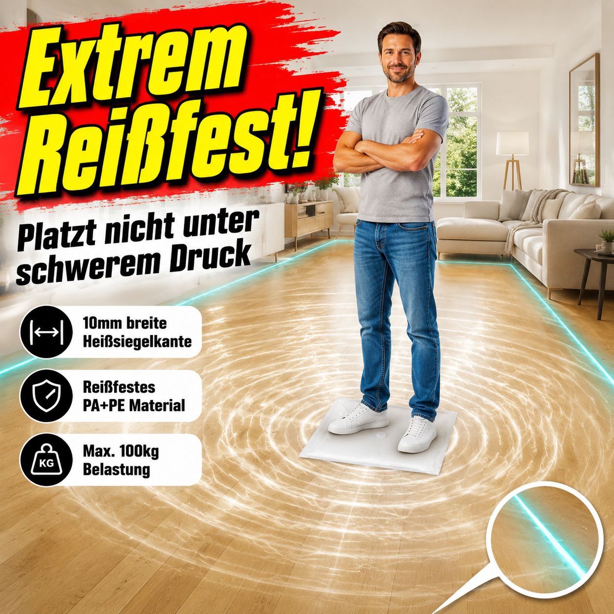 Elektrische Vakuum-Aufbewahrungstasche, verdickt, feuchtigkeitsbeständig