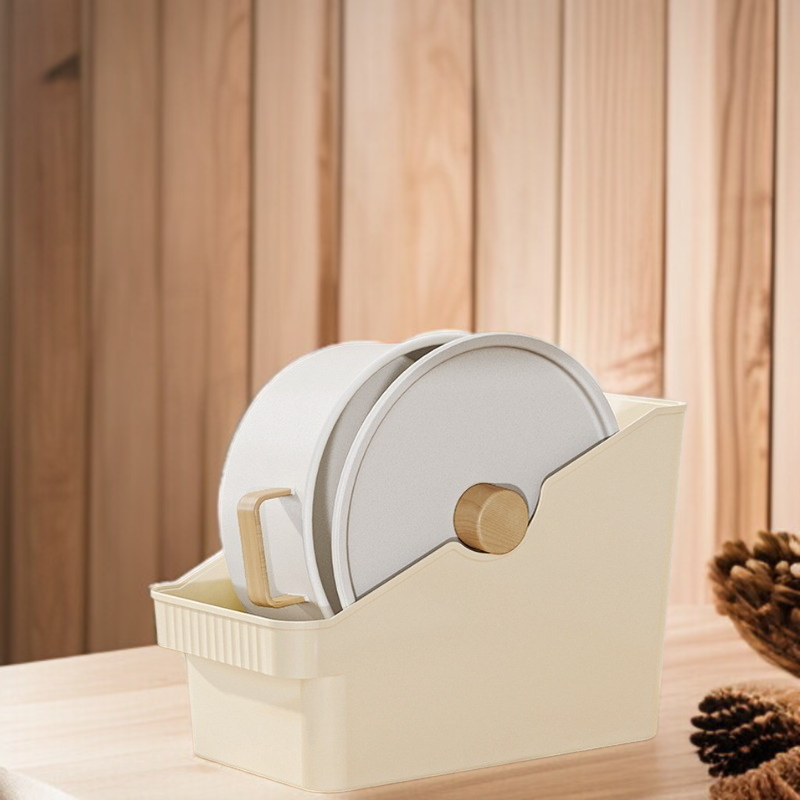 Durable plastic rack for kitchen countertop storage