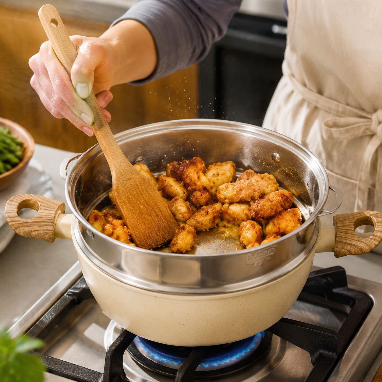 Durable Kitchen Pot with Even Heating