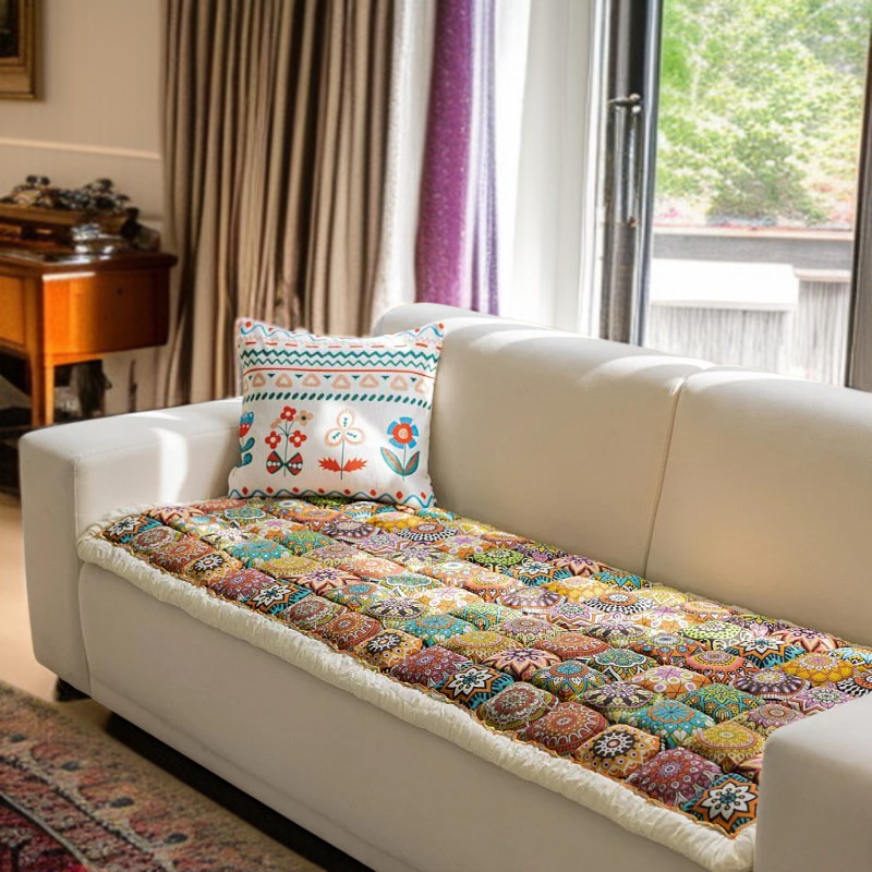 Bohemian style non-slip sofa cushion for all seasons