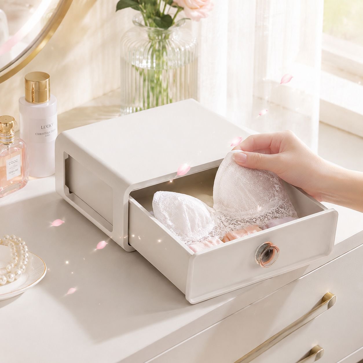 Modern aroma storage box keeping garments fresh
