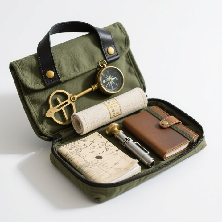 Lesní venkovní dobrodružná sada na hledání pokladů