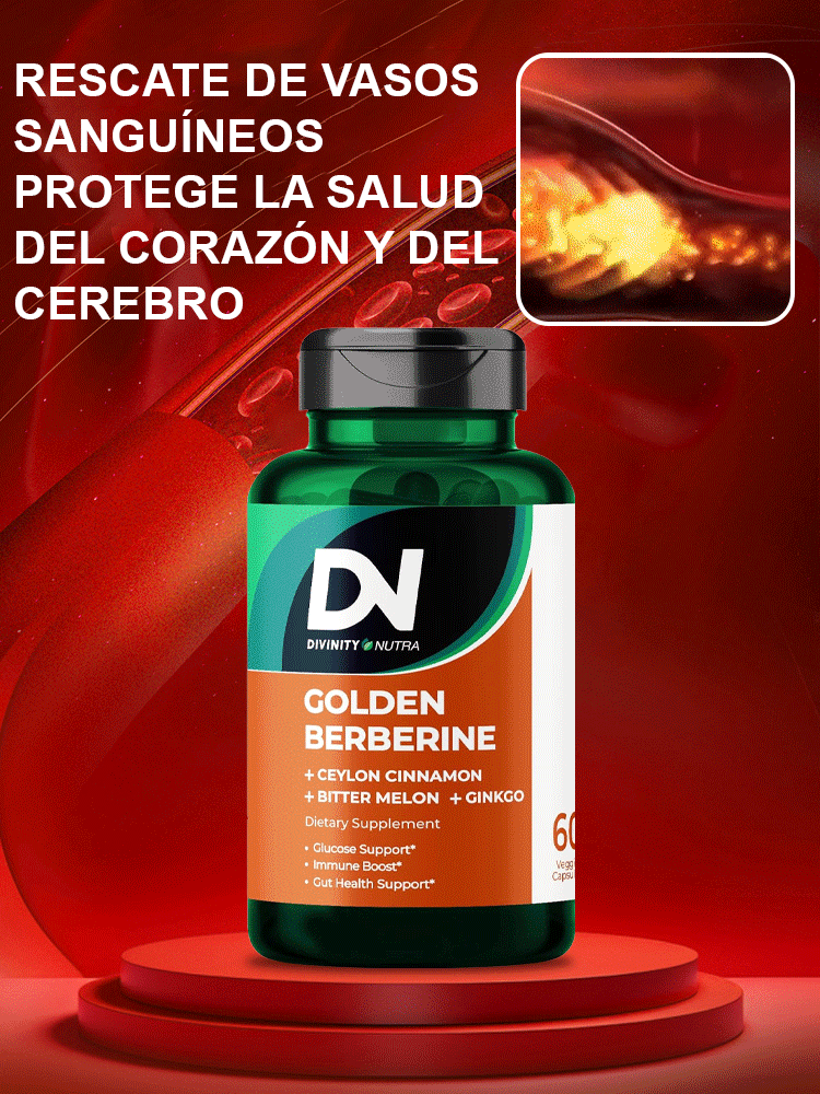 【TK Bestseller】Cápsulas de berberina para reducir el azúcar en sangre 4 en 1