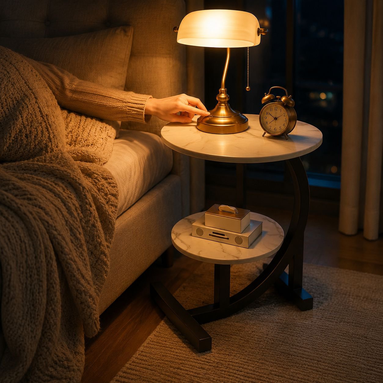 Lightweight mobile side table