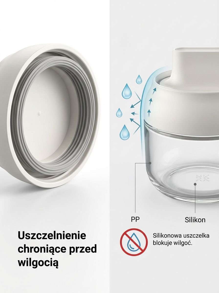 Pojemniki do przechowywania przypraw na półce