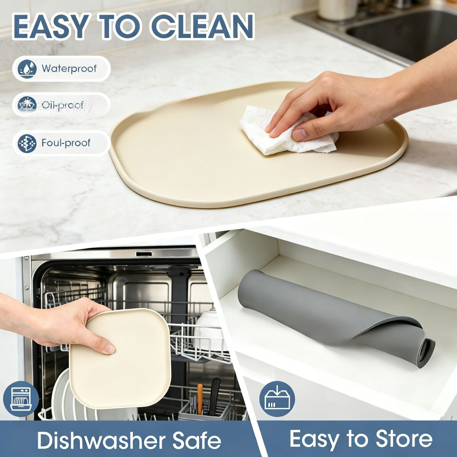 Silicone mat for Ninja Crispi Pro air fryer, high-temperature resistant and heat-insulating mat for 