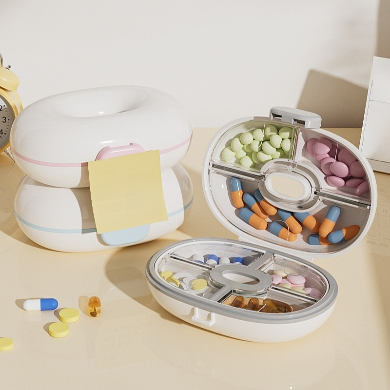 Buckle style divided jewelry storage box, medicine box