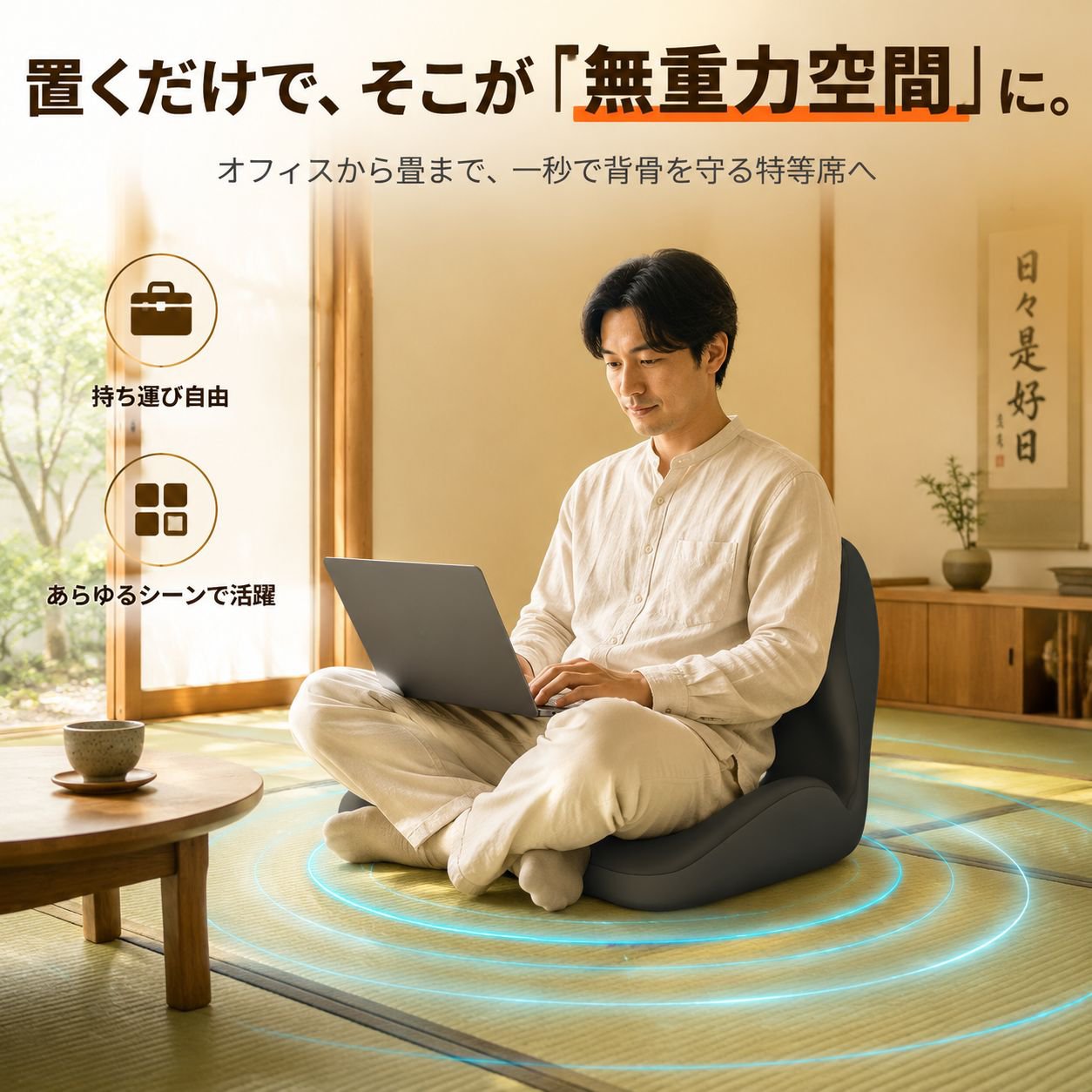 長時間快適サポートチェア