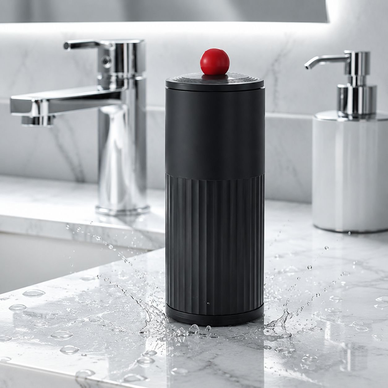 Smart makeup organizer with automatic rotation feature