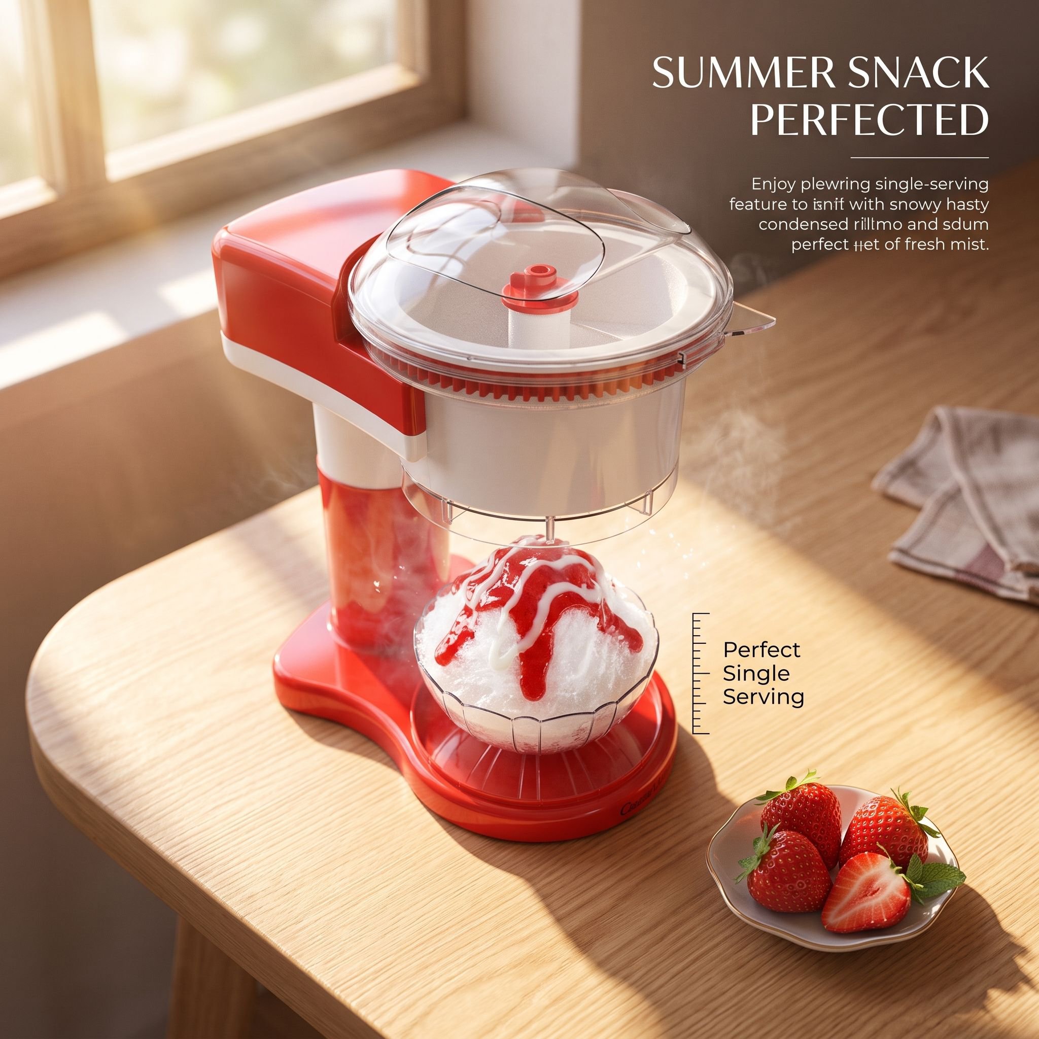 Household Electric Mini Ice Crusher Milk Tea Shop Slush Machine Electric Ice Shaver
