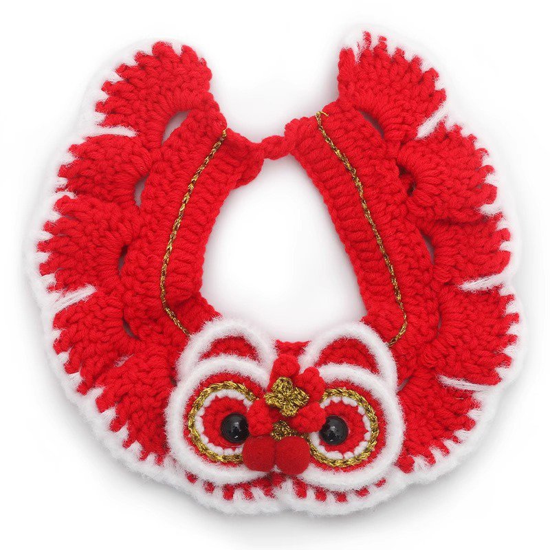 Hand-Knitted Adjustable Pet Scarf