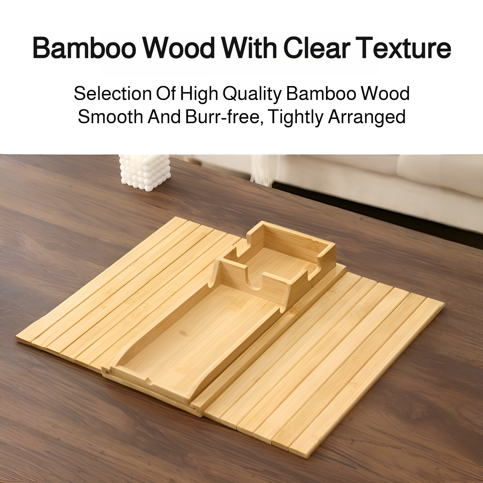 Bandeja desmontable práctica para reposabrazos