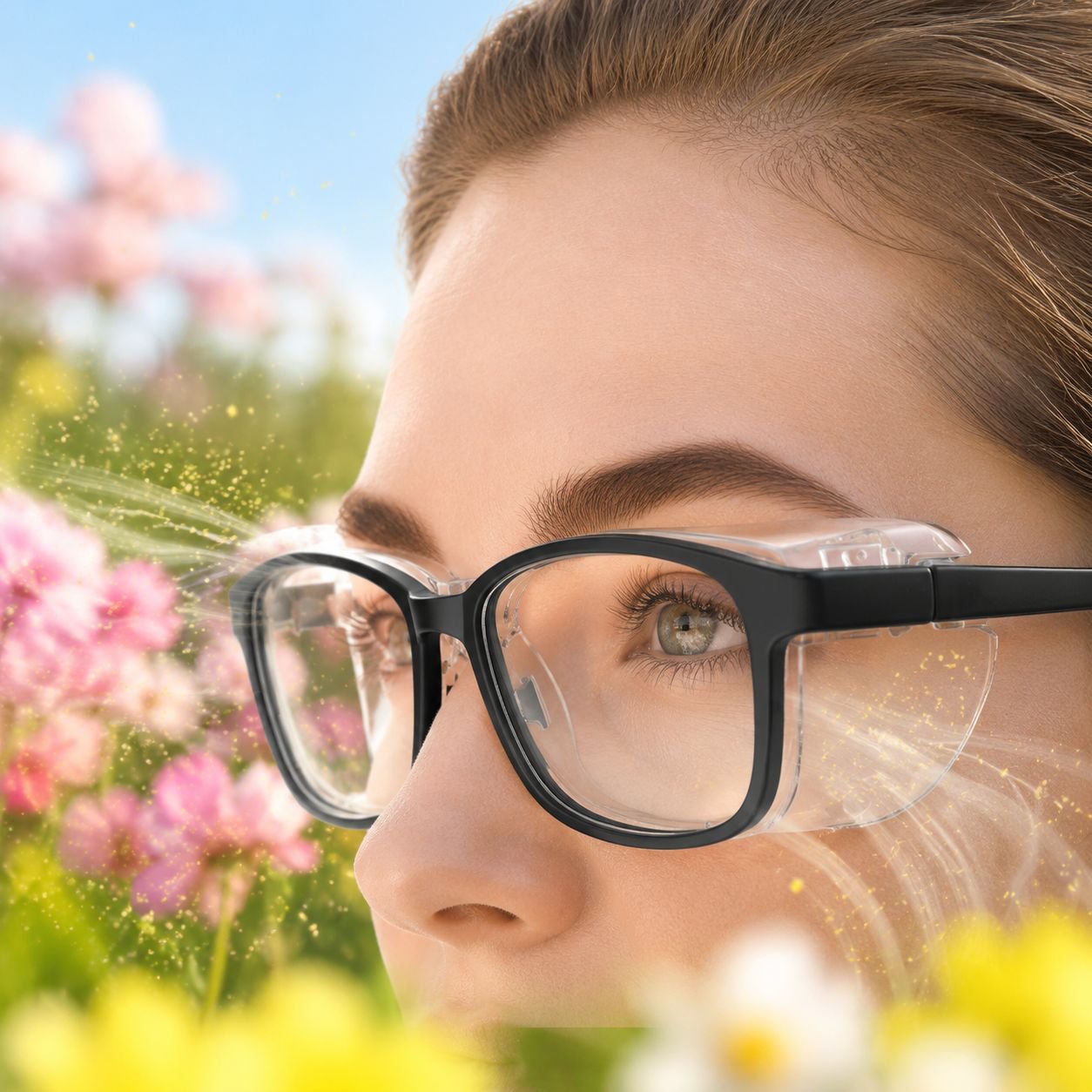 Komfortable Nasenauflage der TR90-Postoperationsbrille